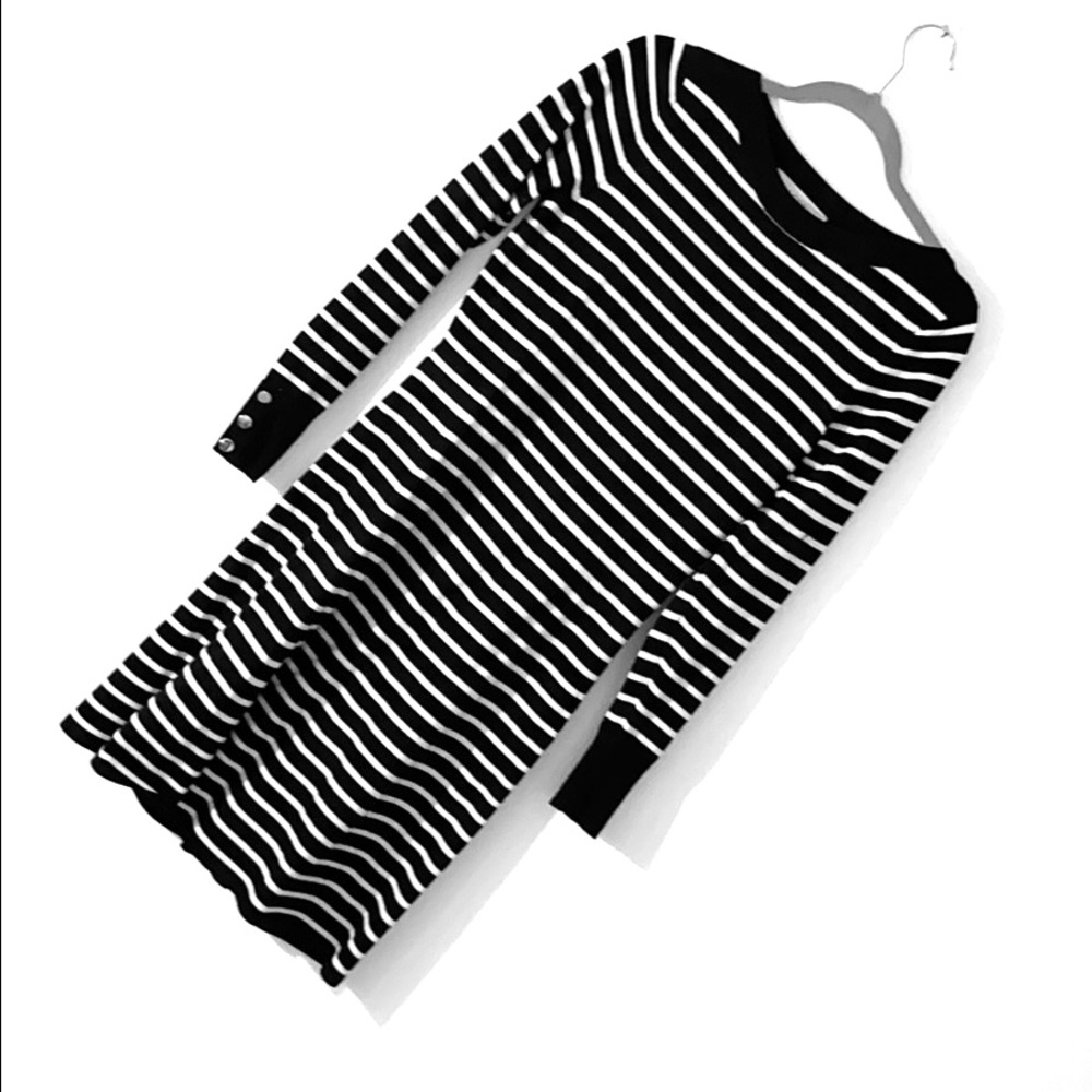 LOFT 2020 Long Sleeve Striped Dress XS